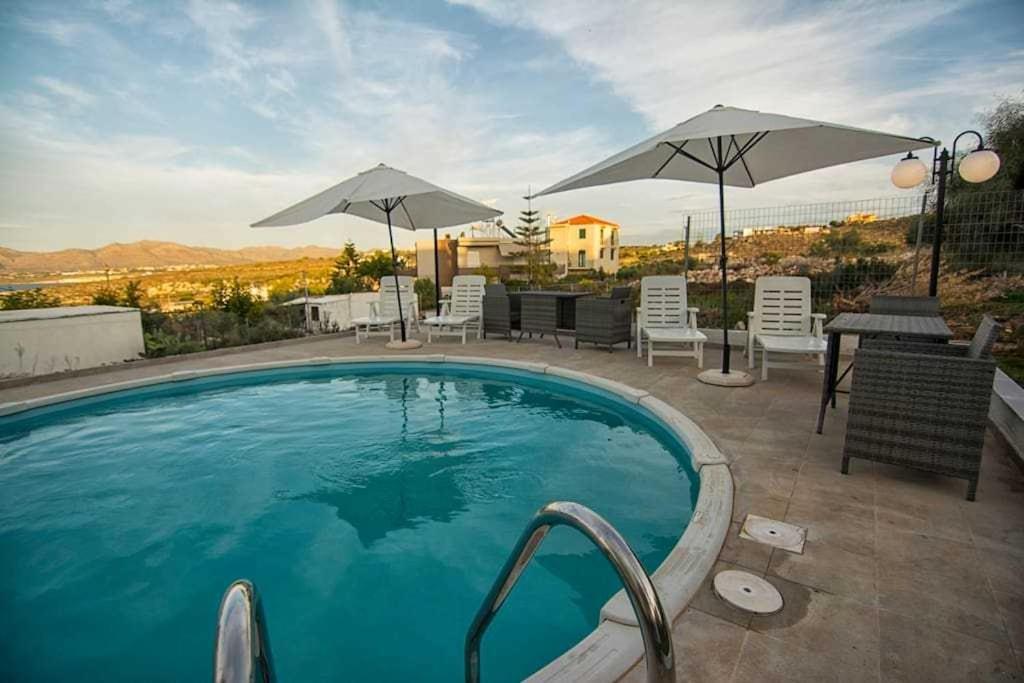 Thanasis Villa Kounoupidhiana Ngoại thất bức ảnh